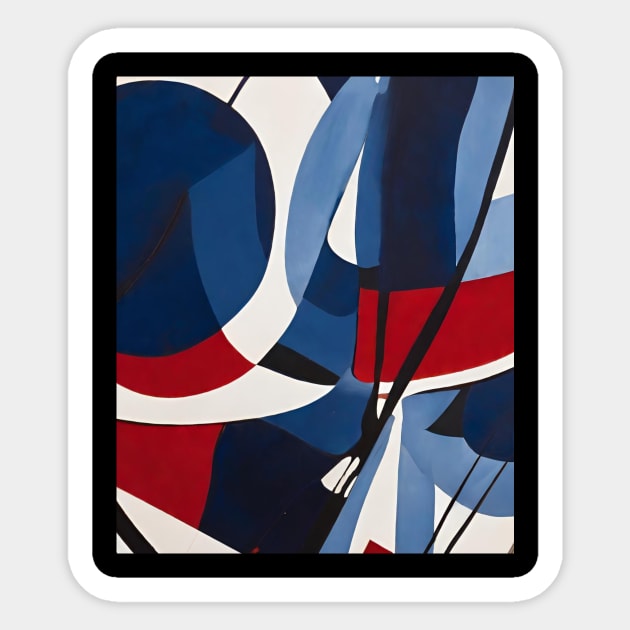 Modern And Modernist Pattern. Sticker by EdwinPlenzler